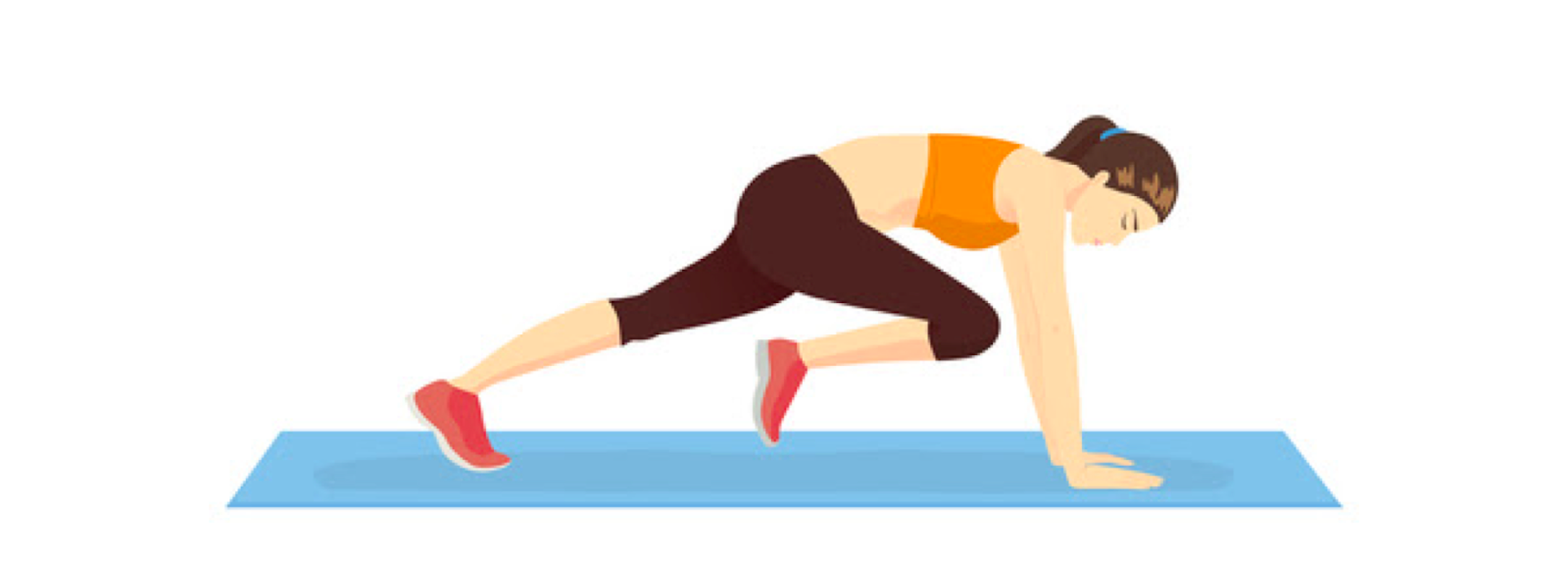 exercício físico mountain climber para se manter ativo durante a pandemia