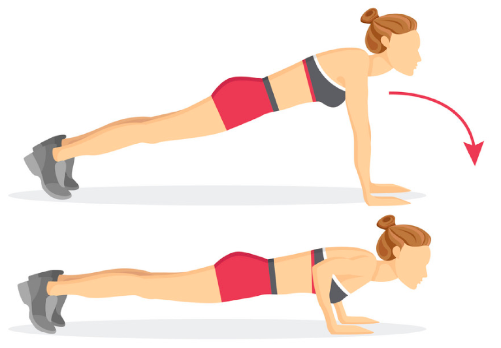 exercício de flexão para se manter ativo durante a pandemia