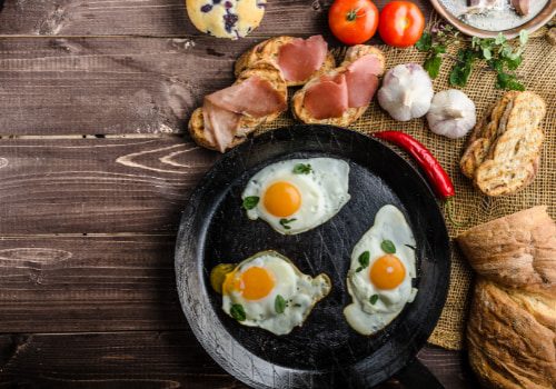 Desayuno bajo en calorías y rico en proteínas