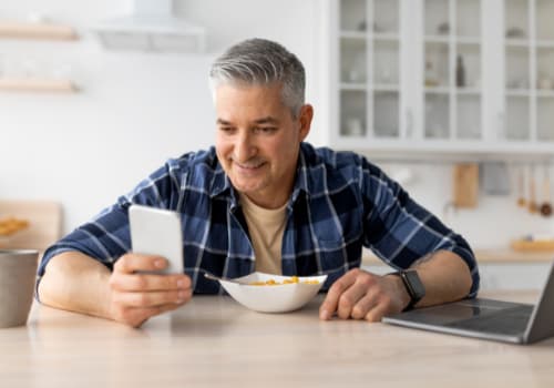 Using Phone While Eating