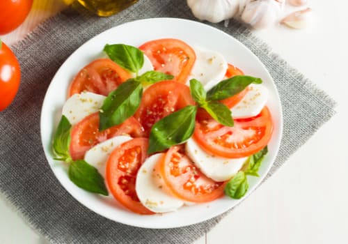 Quick Dinner Ideas Tomatoes and Buffalo Mozzarella​